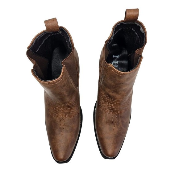 Brown Leather Ankle Boots - Picture 7 of 10